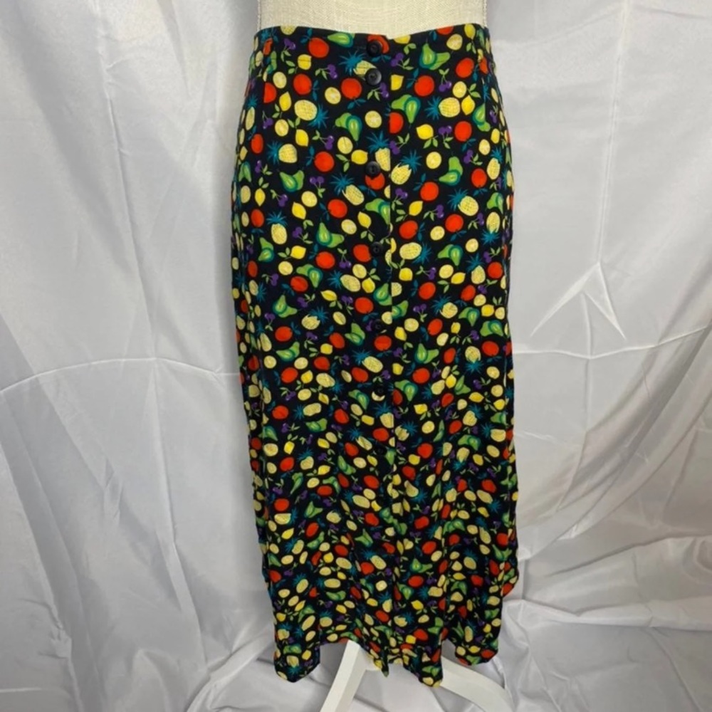 Sag Harbor Fruit Button Down Skirt